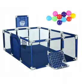  Bestomi Laufstall mit Torkorb, Trockenbecken, 180 x 122 cm