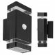 Smartled Gartenwandleuchte schwarz GU10 0 W