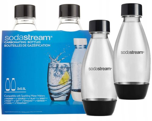  SET 2x SICHERUNGSFLASCHE SodaStream 0,5L SATURATOR