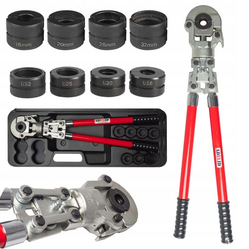 PRESSMASCHINE FÜR PEX-ROHRE, Matrizen 16-32 mm (TH) + Matrizen, Steine für PEX-ROHRPRESSMASCHINE V 15 28