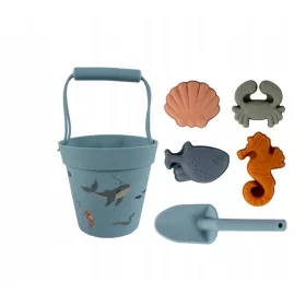 SILIKON-SANDKASTEN-SET FÜR DEN STRAND + TASCHE