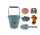 SILIKON-SANDKASTEN-SET FÜR DEN STRAND + TASCHE