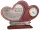  0013B-Holzstatuette mit Uhr