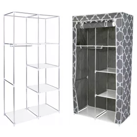    Gockowiak Kleiderschrank 5902340316122 90 x 170 x 45 cm Grautöne