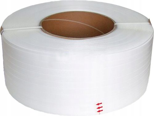PP-Band 12x0,6x2500 weiß zum Umreifen und Banderolieren