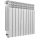 KFA 1488 W weißer Aluminiumheizkörper 805 x 576 x 95 mm - seitlicher Anschluss