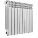 KFA 1488 W weißer Aluminiumheizkörper 805 x 576 x 95 mm - seitlicher Anschluss
