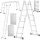 Höhere Leiter 4,3 m Aluminium 1 x 12 bis 150 kg