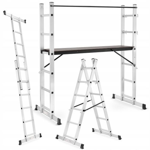 Höhere Leiter 3,75 m Aluminium 2 x 6 bis 150 kg
