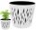  Prosperplast Blumentopf 26,2 cm x 26,2 x 22,2 cm Durchmesser 15,8 cm Kunststoff weiß