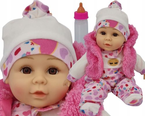  BABYPUPPE SPRICHT UND SINGT POLNISCH 35CM + Flasche_73