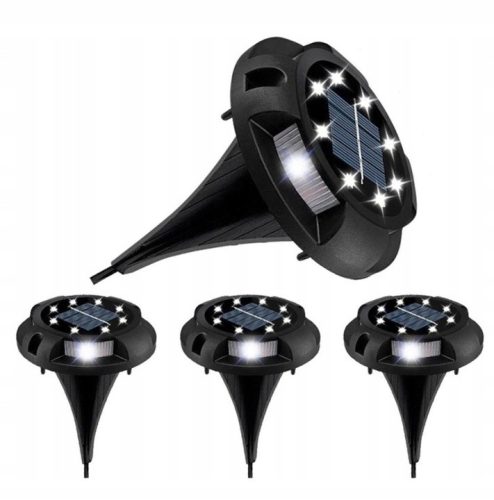 Gartenlampen stecken im Boden fest Steck-Solarlampe Zhengshirui silber 12,6 cm 4 Stk.