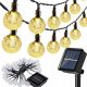 Hängende Gartenleuchten GIRLANDE SOLAR-GARTENLAMPEN 6,5M 50 LED-KUGELN