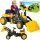  MalPlay Kindertraktor Schwarz, Gelb