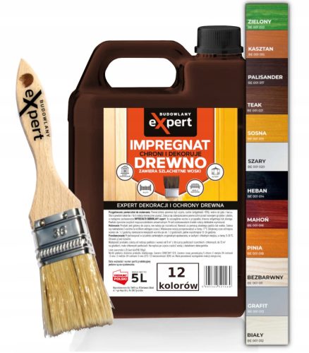 Holzfarbe 5l mit Wachsen imprägnieren, 12 Farben