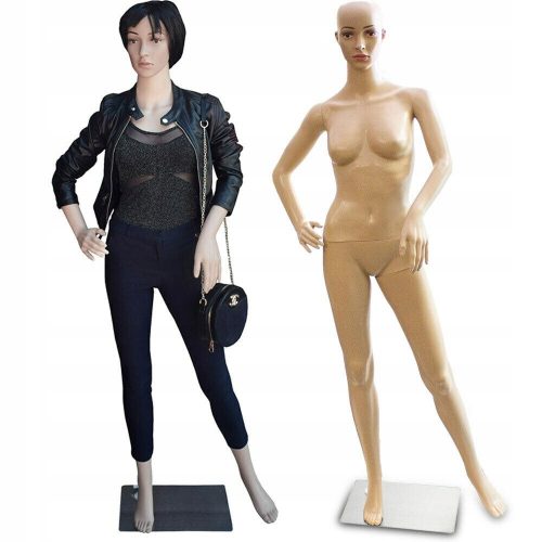 Bituxx Ganzkörper-Schaufensterpuppe für Damen in Beige