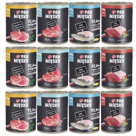  PAN MEAT Nassfutter für Hunde MIX Smaków 4 x 800g