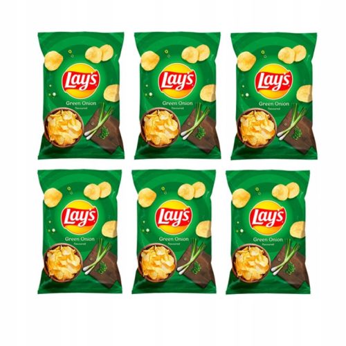6er Pack Lay's Chips mit Frühlingszwiebelgeschmack, 130g