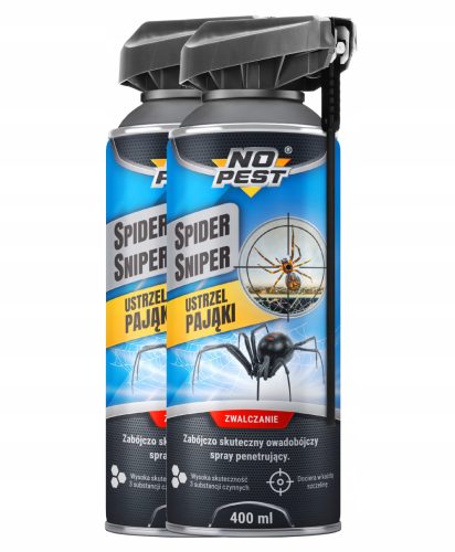 Sprühgerät, Aerosol gegen Kakerlaken, Mücken, Fliegen, Spinnen, Flöhe, Bettwanzen, Silberfischchen No-Pest 800 ml