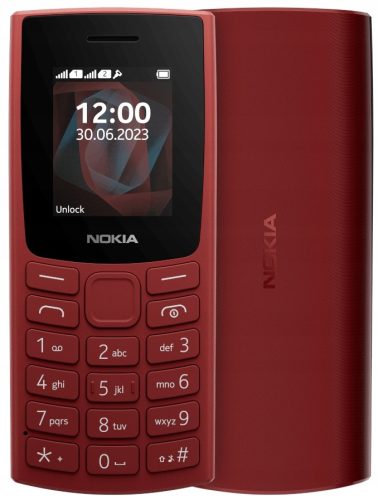  Nokia 105 Handy 4 MB / 4 MB 2G rot