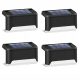  SuperLED-Solarlampe, schwarz, 7,8 cm, 4 Stk.
