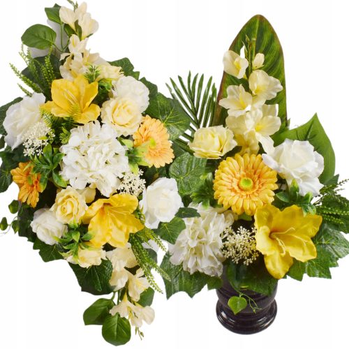 Künstliche Blumen Grabdekorationsset für den Friedhof