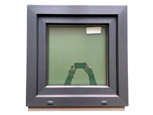 PVC-Fenster Lorac RU50x50A/B-58P Anthrazit rechts 50x50 cm