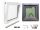Anthrazitfarbenes PVC-Fenster 50x50, 500x500-Graphit-Fensterset