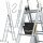  Drabest Aluleiter 3 x 9 bis 150 kg