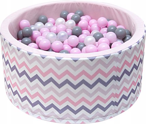  Trockenbecken mit Welox-Kugeln rosa und grau 92 cm