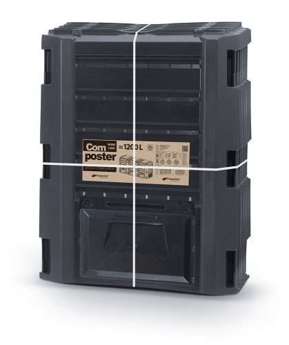  Prosperplast 3-Kammer-Komposter 1200 l, schwarz