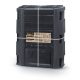  Prosperplast 3-Kammer-Komposter 1200 l, schwarz