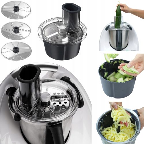  thermoCOOKING TitaniumSlicer(R) Allesschneider für VORWERK Thermomix TM6 und TM5 1500 W