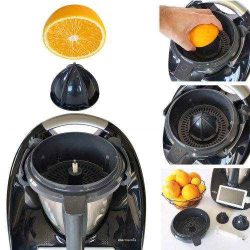  thermoCOOKING TitaniumJuicer(R) V2.0 thermoCOOKING Zitruspresse für VORWERK Thermomix TM6 und TM5 schwarz 1500 W