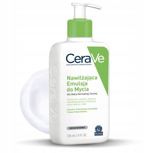 CeraVe Feuchtigkeitsspendende Reinigungsemulsion 236ml - Für Normale bis Trockene Haut