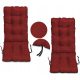  Liegestuhl Auflage Gartenstuhl 123x48 Sessel