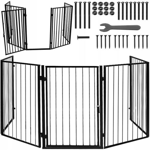Kaminer Metall-Sicherheitsbarriere zum Anschrauben, 304 x 74,5 cm