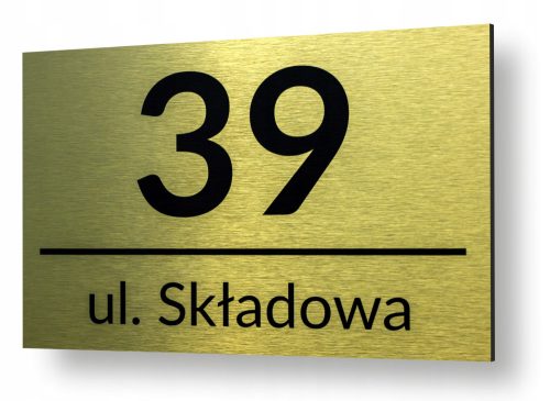 SOLDRUK Hausnummer 32 x 21 cm