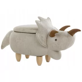  Beliani Pouf in Grautönen