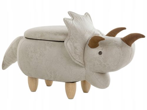  Beliani Pouf in Grautönen