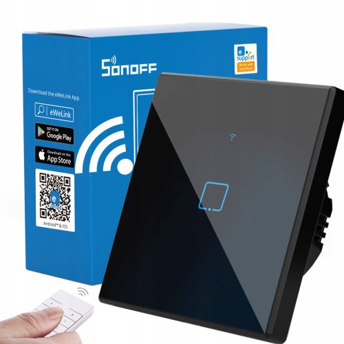 Executive-Elemente – Smart Home Sonoff TX Touch-Lichtschalter, schwarz