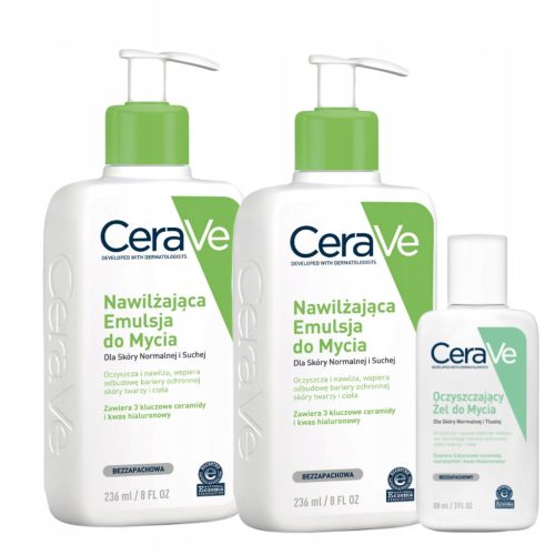 CeraVe Zestaw Nawilżający Emulsja do Mycia 236ml