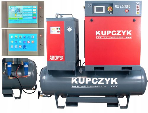 Ölkompressor Kupczyk KKS7,5/300D 270 l 10 bar