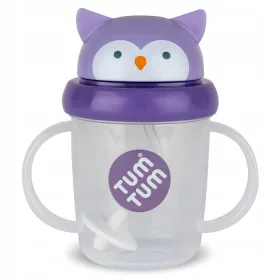  Tum Tum Owl Olivia Wasserflasche mit Strohhalm – Serie 3.