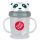  Tum Tum Panda Pip-Flasche mit Strohhalm – Serie 3.