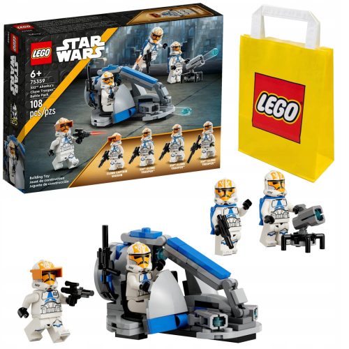  Lego STAR WARS 75359 Kampfset mit 332 + LEGO Papiertüte 6315786 gelb 24x8x18 cm