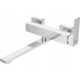  Laveo Kvadrato Wand-Küchenarmatur, Silber