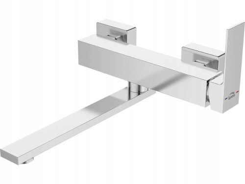  Laveo Kvadrato Wand-Küchenarmatur, Silber