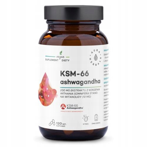  Ashwagandha, KSM-66 Wurzel 200 mg, Kapseln 120 Stk