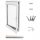 Warmweißes PVC-Fenster links 40x60 400x600 Set